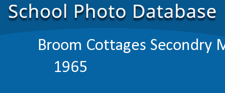 Broom Cottages Secondry Modern School Ferryhill County Durham
